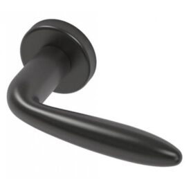 Deurklink Botticelli Black Pearl RVS BIOV set