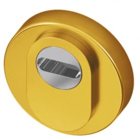 Cilinderrozet Veiligheidscilinderrozet Gold Antique RVS SKG*** UTB BIOV set