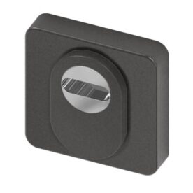 Cilinderrozet Quadro Black Pearl RVS SKG*** UTB BIOV set