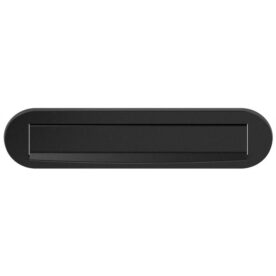 Briefplaat Noir RVS BIOV enkel