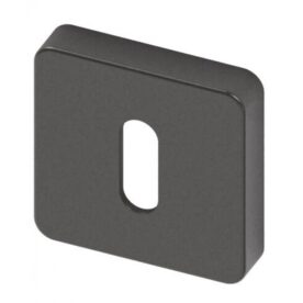 Sleutelrozet Quadro Black Pearl RVS BIOV set