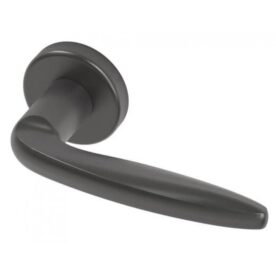 Deurklink Kobe Black Pearl RVS BIOV set