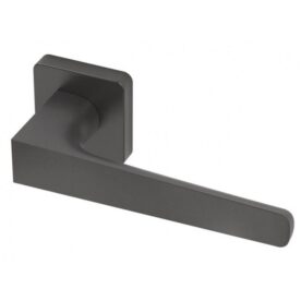 Deurklink Gaius Black Pearl RVS BIOV set