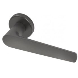 Deurklink Gaia Black Pearl RVS BIOV set