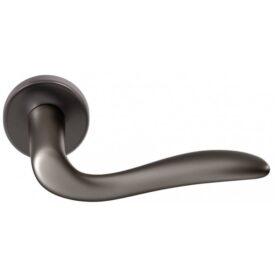 Deurklink Soiano Black Pearl RVS BIOV set