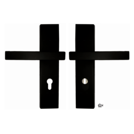 Veiligheidsbeslag Security Zwart RVS SKG*** UTB 72mm set