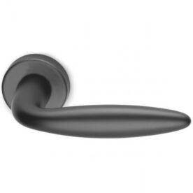 Deurklink Dodo Black Pearl RVS BIOV set