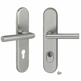 Veiligheidsbeslag Alba RVS SKG*** UTB 72mm set