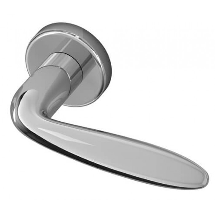 Deurklink Botticelli Crystal RVS BIOV set