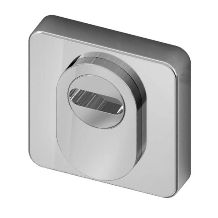 Cilinderrozet Quadro Crystal RVS SKG*** UTB BIOV set