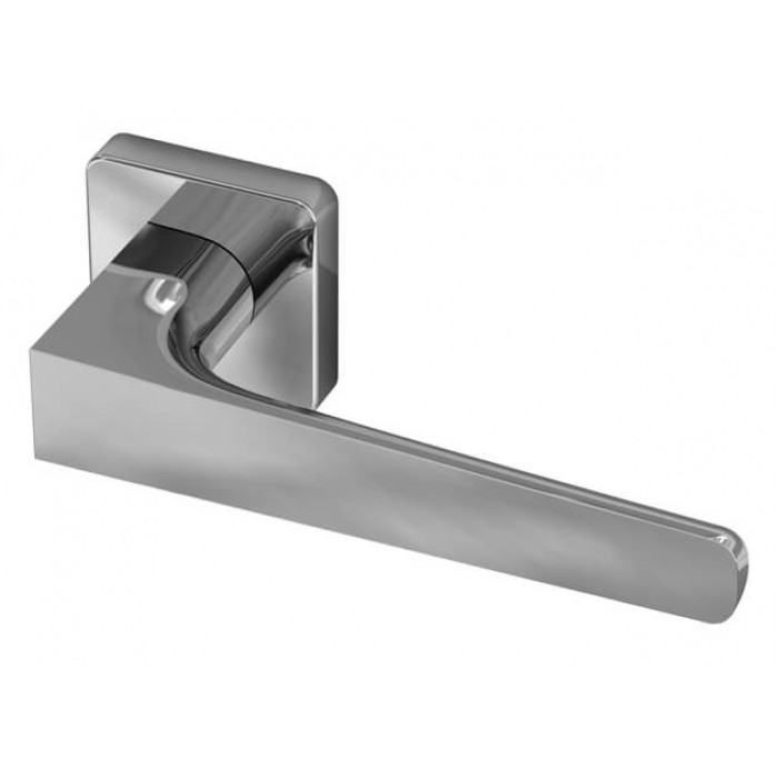 Deurklink Gaius Crystal RVS BIOV set