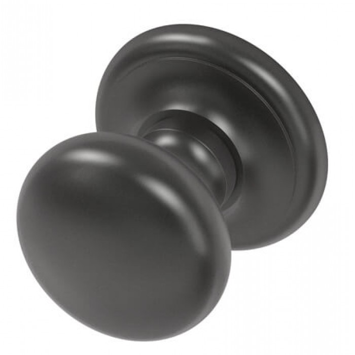 Deurknop Svezia Black Pearl RVS BIOV enkel