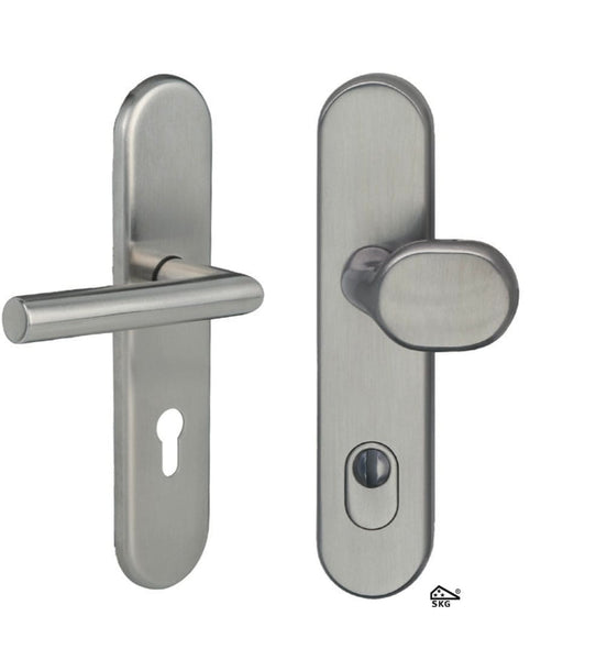 Veiligheidsbeslag Alba RVS SKG*** UTB 72mm set